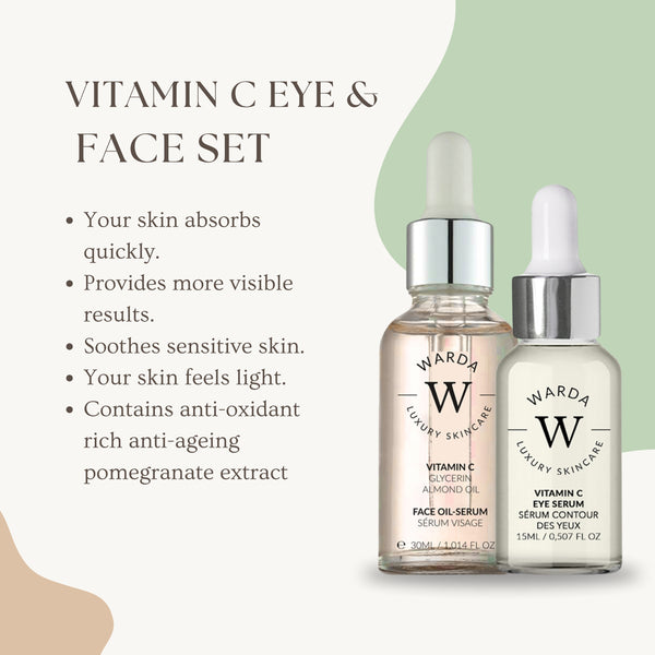 SKIN GLOW BOOST VITAMIN C EYE SERUM 15ml + VITAMIN C GLOW BOOST OIL-SERUM 30ml