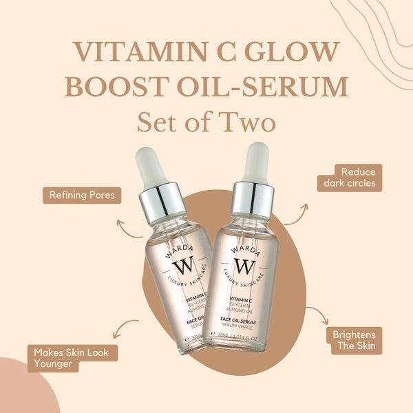 2 x VITAMIN C GLOW BOOST OIL-SERUM 30ml