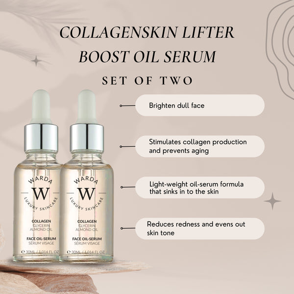 2 x COLLAGENSKIN LIFTER BOOST OIL SERUM 30ml