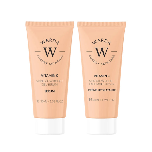 SKIN GLOW BOOST VITAMIN C MOISTURISER 50m + SKIN GLOW BOOST VITAMIN C GEL SERUM 30ml