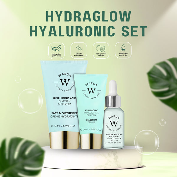 SKIN HYDRATION BOOST HYALURONIC ACID MOISTURISER 50ml + SKIN HYDRATION BOOST HYALURONIC ACID EYE SERUM 15ml + SKIN HYDRATION BOOST HYALURONIC ACID GEL SERUM 30ml