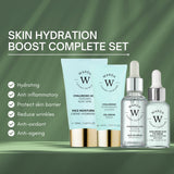 SKIN HYDRATION BOOST HYALURONIC ACID MOISTURISER 50ml + SKIN HYDRATION BOOST HYALURONIC ACID EYE SERUM 15ml + SKIN HYDRATION BOOST HYALURONIC ACID GEL SERUM 30ml + HYALURONIC ACID HYDRATION BOOST OIL SERUM 30ml