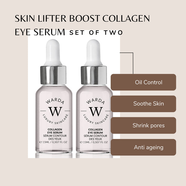 2 x SKIN LIFTER BOOST COLLAGEN EYE SERUM 15m