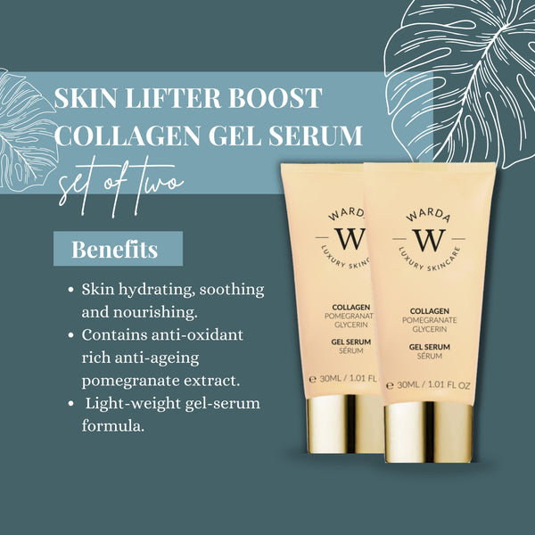 2 x SKIN LIFTER BOOST COLLAGEN GEL SERUM 30ml