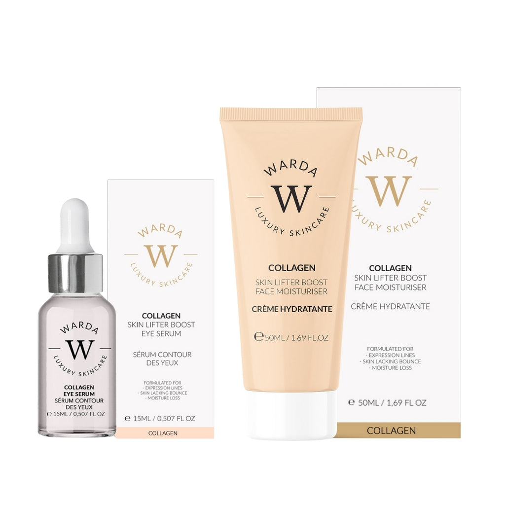 SKIN LIFTER BOOST COLLAGEN MOISTURISER 50ml + SKIN LIFTER BOOST COLLAGEN EYE SERUM 15m