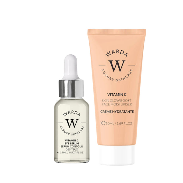 SKIN GLOW BOOST VITAMIN C MOISTURISER 50ml + SKIN GLOW BOOST VITAMIN C EYE SERUM 15ml