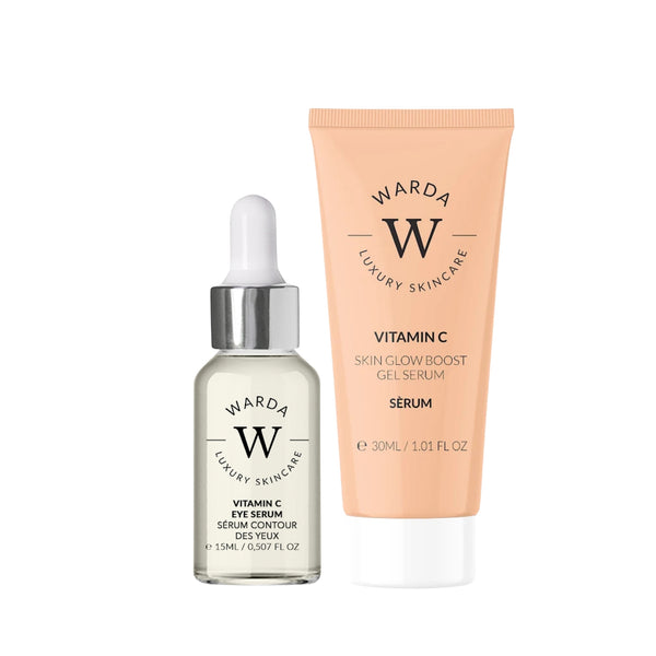 SKIN GLOW BOOST VITAMIN C EYE SERUM 15ml + SKIN GLOW BOOST VITAMIN C GEL SERUM 30ml