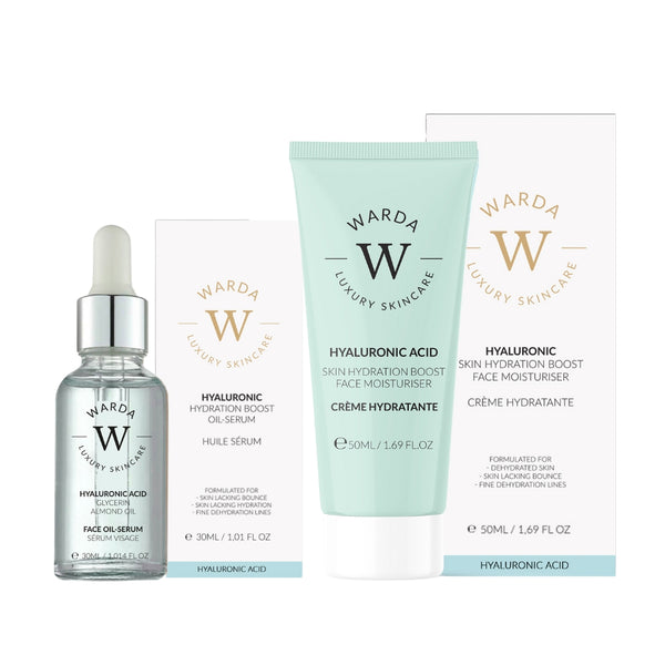 SKIN HYDRATION BOOST HYALURONIC ACID MOISTURISER 50ml + HYALURONIC ACID HYDRATION BOOST OIL SERUM 30ml