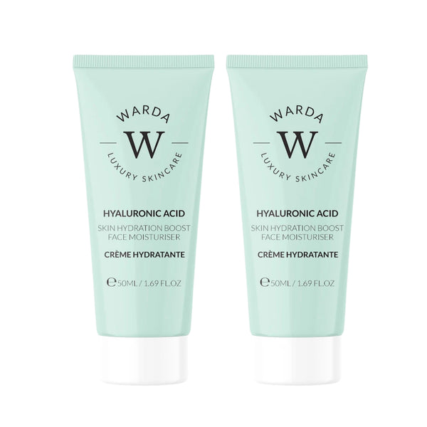 2 x SKIN HYDRATION BOOST HYALURONIC ACID MOISTURISER 50ml