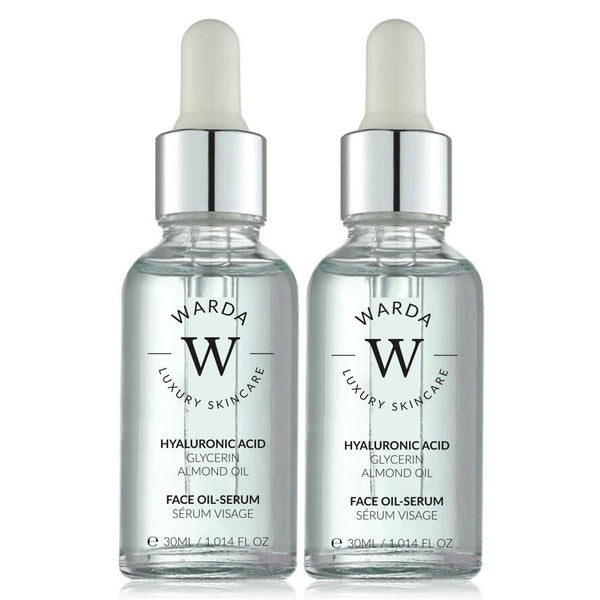 2 x HYALURONIC ACID HYDRATION BOOST OIL SERUM 30ml